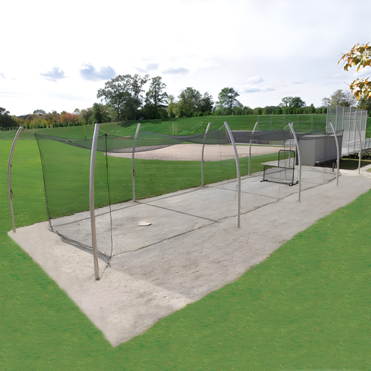 Jaypro Batting Tunnel Frame – 55' Professional Outdoor System with Multiple Tunnel Adaptor | Heavy-Duty Baseball & Softball Tunnel Frame – PROTF-55A