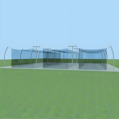 Jaypro Batting Tunnel Frame – 70' Professional Outdoor System with Multiple Tunnel Adaptor | Heavy-Duty Steel Frame for Baseball & Softball – PROTF-70A