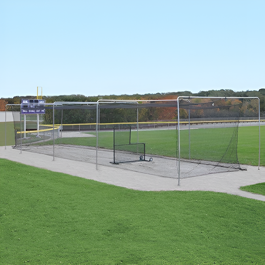 Jaypro Batting Tunnel Frame – Single (70') – Mounted Outdoor | Heavy-Duty Batting Cage Frame System (BBTFSM-70)