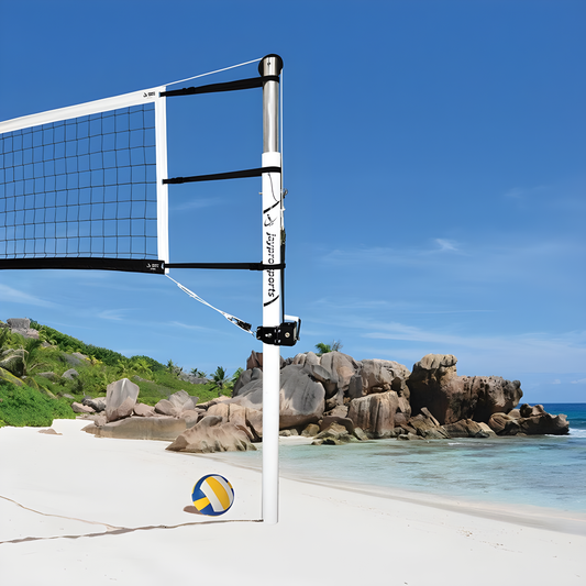 Jaypro Beach Volleyball System – 3‑1/2″ Ground Sleeve | NFHS/NCAA/USVBA Official (OBV300‑OFF)