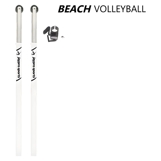 Jaypro Beach Volleyball Upright – 3-1/2" Ground Sleeve | NCAA, NFHS & USAV-Compliant Outdoor System (OBV300U)