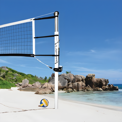 Jaypro Beach Volleyball Upright – 3-1/2" Ground Sleeve | NCAA, NFHS & USAV-Compliant Outdoor System (OBV300U)