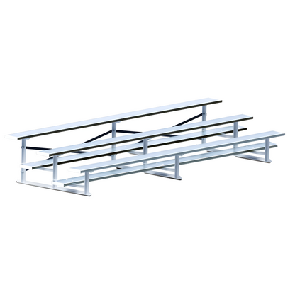 Jaypro Bleacher – 15' (3 Row, Single Foot Plank) | Standard Outdoor Steel Bleacher for Parks, Schools & Fields – BLCH-3