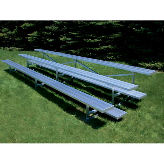 Jaypro Bleacher – 15' (3 Row, Single Foot Plank) | Standard Outdoor Steel Bleacher for Parks, Schools & Fields – BLCH-3