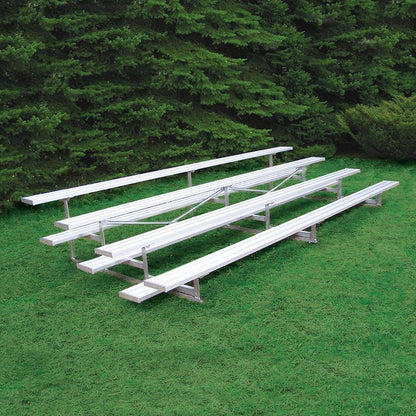 Jaypro Bleacher – 15' (4 Row, Single Foot Plank) | Standard Outdoor Bleacher with Steel Frame – BLCH-4