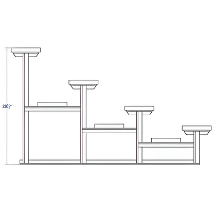 Jaypro Bleacher – 21' (4 Row, Single Foot Plank) | All-Aluminum Outdoor Seating for Sports Fields and Events – BLCH-421AL
