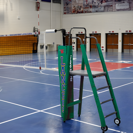 Jaypro Carbon Ultralite Volleyball Deluxe Package – 3-1/2" Floor Sleeve System | Model: PVB-9PKGDX