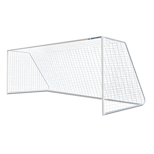 Jaypro Classic Club Round Soccer Goals (7'H x 21'W) | All-Aluminum Durable Match Goals for Club & Training Fields (CC21S)