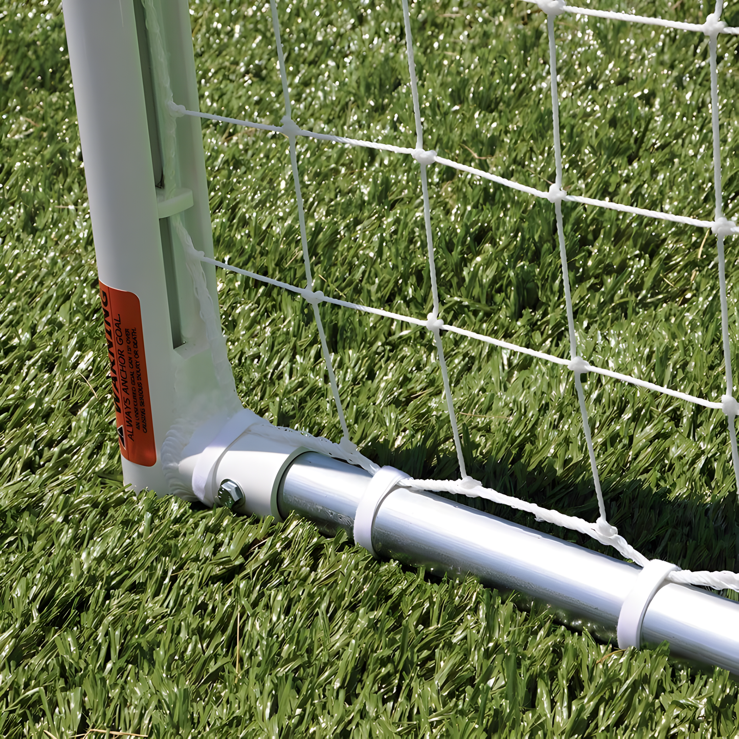Jaypro Classic Club Round Soccer Goals (7'H x 21'W) | All-Aluminum Durable Match Goals for Club & Training Fields (CC21S)