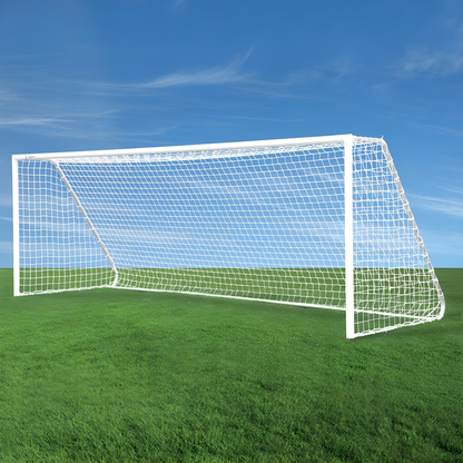 Jaypro Classic Club Round Soccer Goals (7'H x 21'W) | All-Aluminum Durable Match Goals for Club & Training Fields (CC21S)