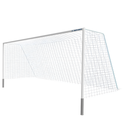 Jaypro Classic Official Round Soccer Goals | Semi-Permanent, Durable Match Goals with Standard Backstays