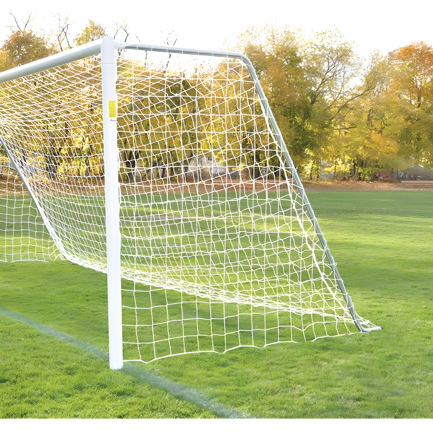 Jaypro Classic Official Round Soccer Goals | Semi-Permanent, Durable Match Goals with Standard Backstays