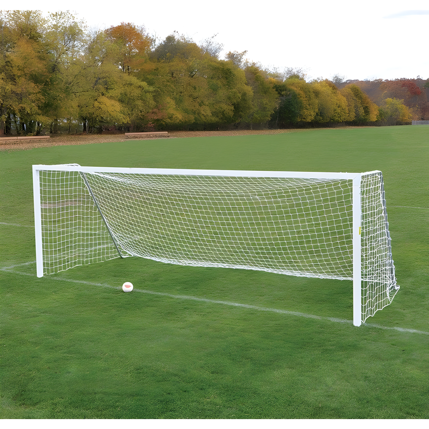 Jaypro Classic Official Square Soccer Goals | Regulation Size with Standard Backstays for Sturdy Support