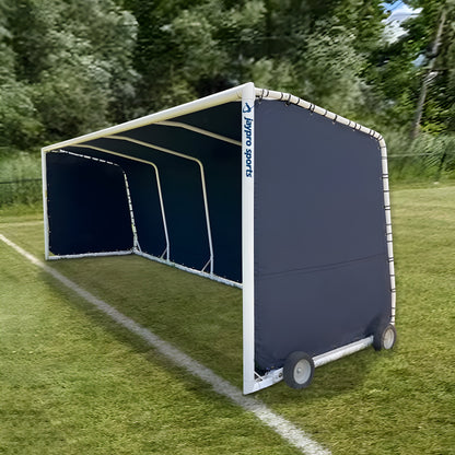Jaypro Club Team Shelter - Portable - Aluminum Frame with Weather Resistant Covering - 10 Seat CTS-18