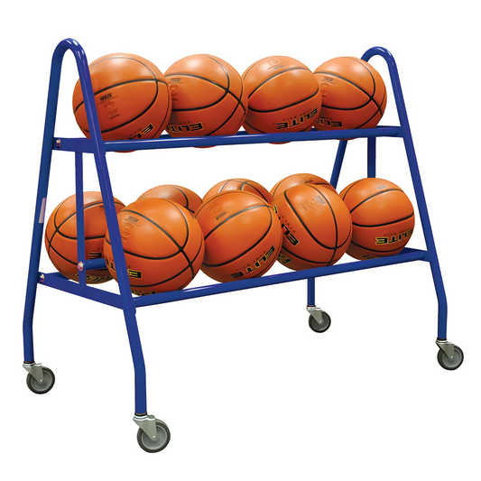Jaypro Deluxe Ball Carrier – Holds 12 Balls | Heavy-Duty, Mobile Storage Rack for Indoor & Outdoor Use (BBC-12)