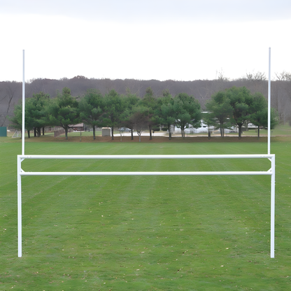 Jaypro Deluxe Soccer/Football Goals – Official Size with Standard Backstays | Durable Aluminum Frame for Competitive Play – FBSC-240