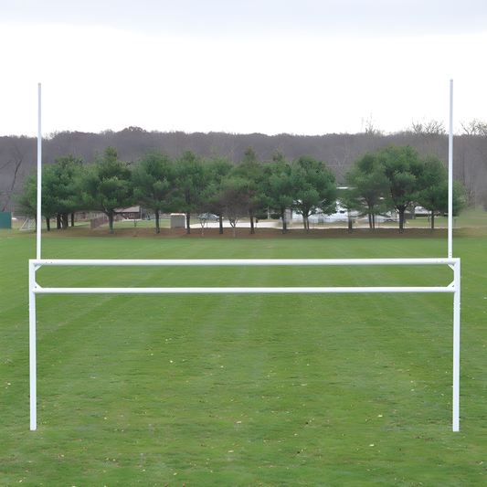 Jaypro Deluxe Soccer/Football Goals – Official Size with Standard Backstays | Durable Aluminum Frame for Competitive Play – FBSC-240