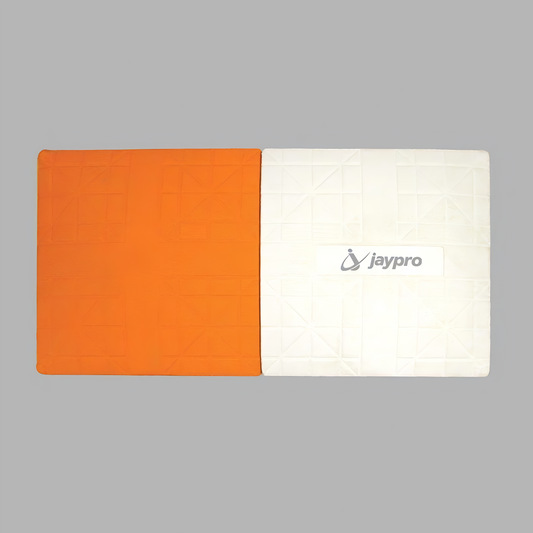 Jaypro Double First Base – Flex Style | Safety-Enhanced Dual-Color Base for Youth & Adult Leagues (BB-400)