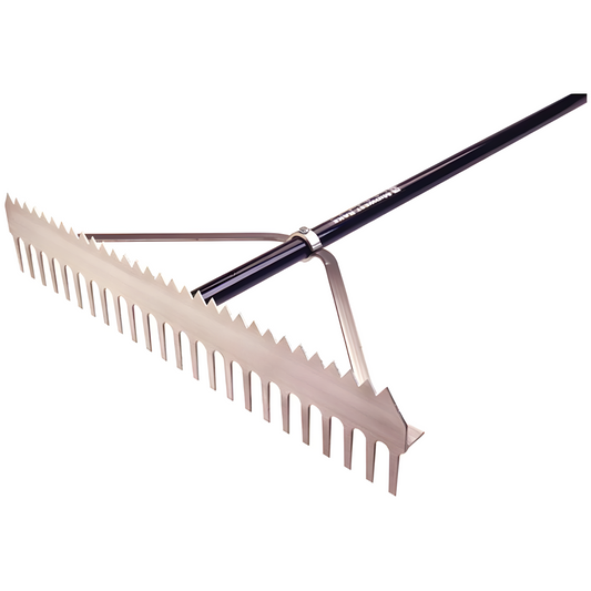 Jaypro Double Play Rake (24") | Dual-Action Field Rake for Grooming Infields & Base Paths (DPR-24)