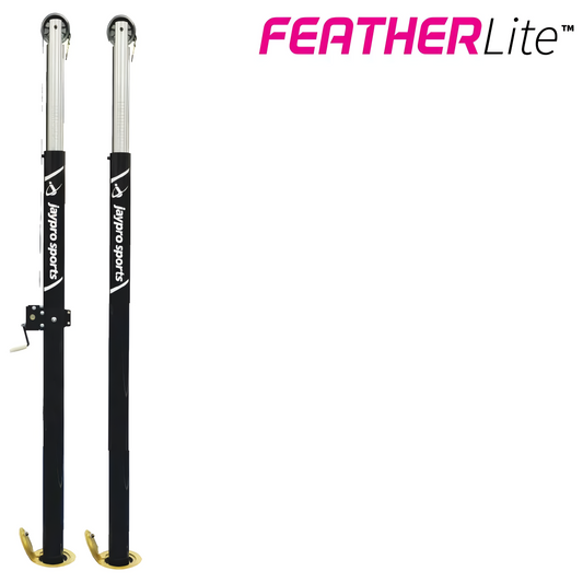 Jaypro FeatherLite Volleyball Uprights | Ultra-Light, Adjustable Court Posts
