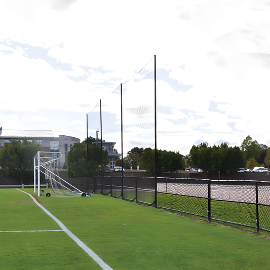 Jaypro FieldPro Soccer Net System | Premium Backstay & Net Support Frame for 6.5' x 18.5' Goals (FNSB-65)