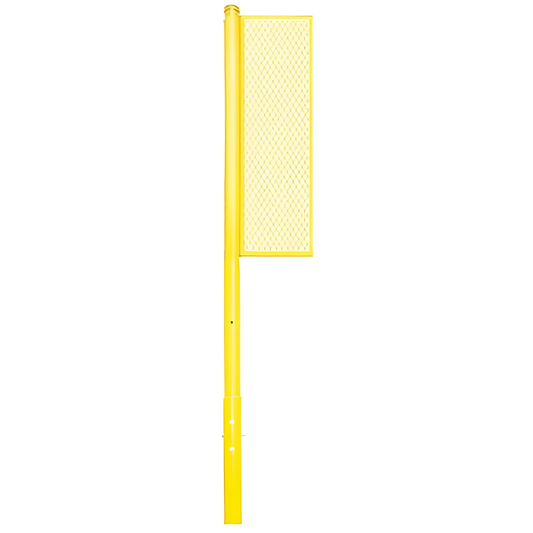 Jaypro Foul Poles – Collegiate 15' (Yellow) | Heavy-Duty Steel Field Markers for Accurate Fair/Foul Ball Judgment (BBSBFP-15)