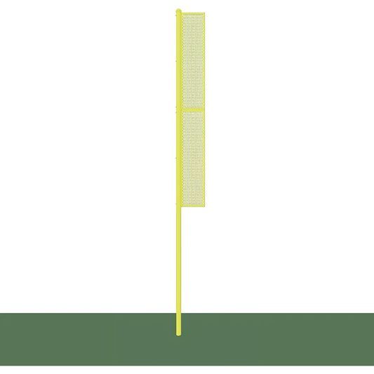 Jaypro Foul Poles – Collegiate 20' (Yellow) | Durable, High-Visibility Steel Markers for Baseball & Softball Fields (BBCFP-20)