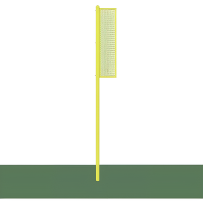 Jaypro Foul Poles – Collegiate Surface Mount (15') – Yellow | Heavy-Duty, High-Visibility Baseball Field Poles (BBSBFP-15SM)