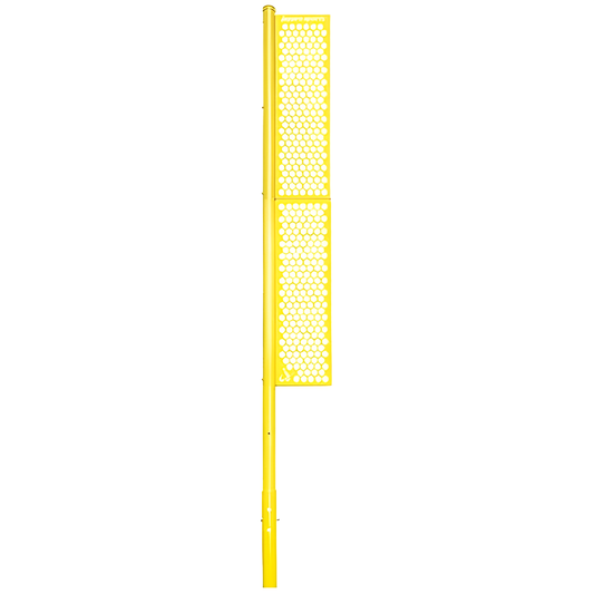 Jaypro Foul Poles – Professional (20') – Surface Mount – Yellow | Heavy-Duty, High-Visibility Field Upgrade (BBFP-20SM)