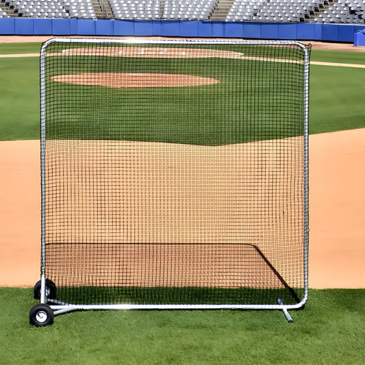 Jaypro Fungo Screen (8' x 8') - Big League Series | Durable, Compact Protection for Pro-Level Training (BLFS-88)
