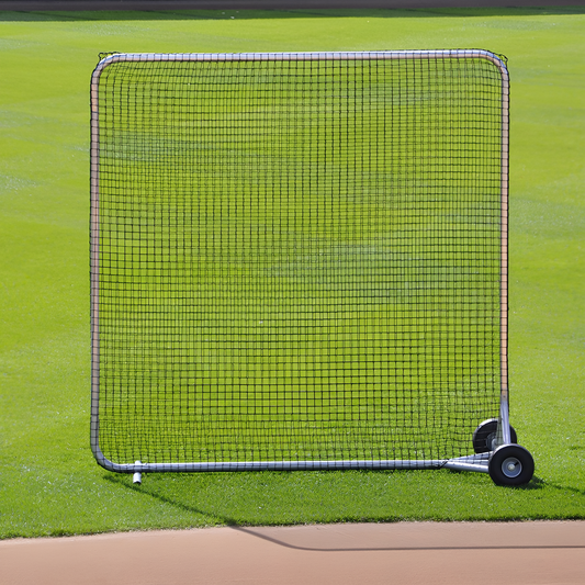 Jaypro Fungo Screen (8' x 8') - Big League Series | Durable, Compact Protection for Pro-Level Training (BLFS-88)