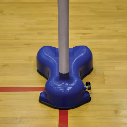 Jaypro GymGlide Recreational Game Standard | Lightweight, Portable Base System for Volleyball, Badminton & More (GGS-100)