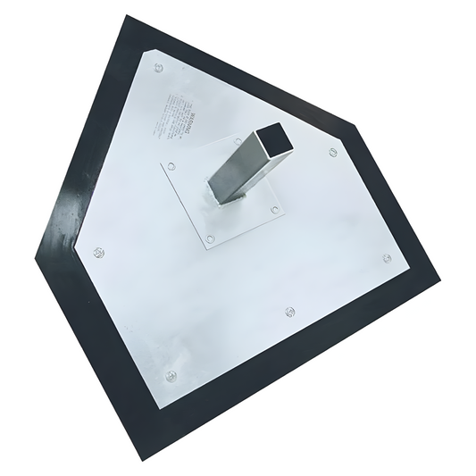 Jaypro Home Plate – Major League (1-1/2" Anchor) | Heavy-Duty Rubber Base with Ground Anchor for Game Fields (HP-200)