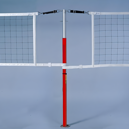 Jaypro Hybrid Steel Volleyball Net Center Upright System | Heavy-Duty Central Support for Multi-Court Volleyball Configurations