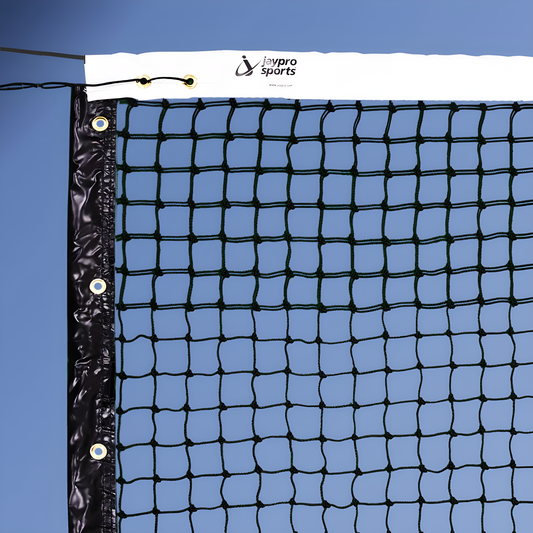 Jaypro Indoor Tennis Replacement Net – 3mm Polyethylene Knotted Mesh, 1-7/8 in. Sq. | TPV-13