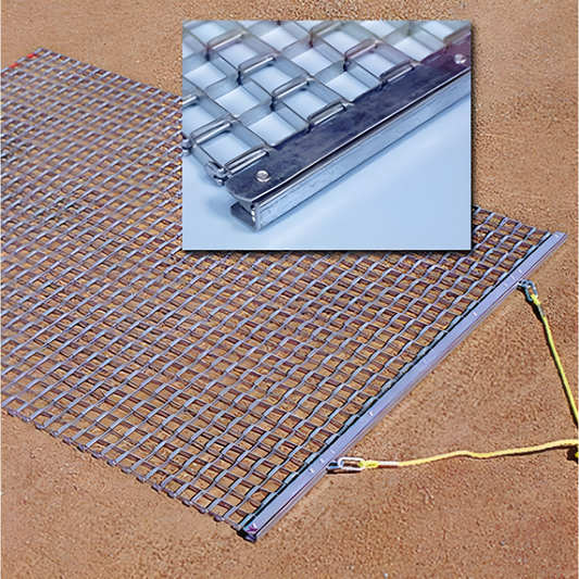 Jaypro Baseball Infield Drag Mat – 6' x 6' Steel Field Groomer (DM-6)