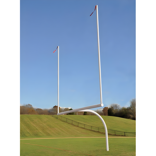 Jaypro Max-1 Football Goal Posts – 30' Uprights, 6' Offset | Pro-Level Field Goals with Adjustable Leveling Plate for Precision Setup (Max-1-30LP6)