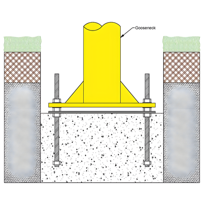 Jaypro Max-1 Football Goal Posts – 30' Uprights, 8' Offset | Pro-Style Design with Ground-Leveling Plate for Perfect Installation