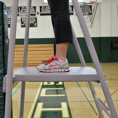 Jaypro Mega Ref Folding Volleyball Referee Stand – 300 lb Capacity | Portable, Stable Platform for Competitive Play – VRS-8000