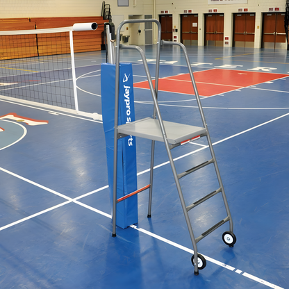 Jaypro Mega Ref Folding Volleyball Referee Stand – 300 lb Capacity | Portable, Stable Platform for Competitive Play – VRS-8000