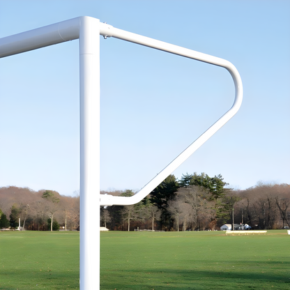Jaypro Nova Club Round Soccer Goals (4-1/2'H x 9'W) | Youth Aluminum Soccer Goal with Safe Rounded Frame (RCG-9S)