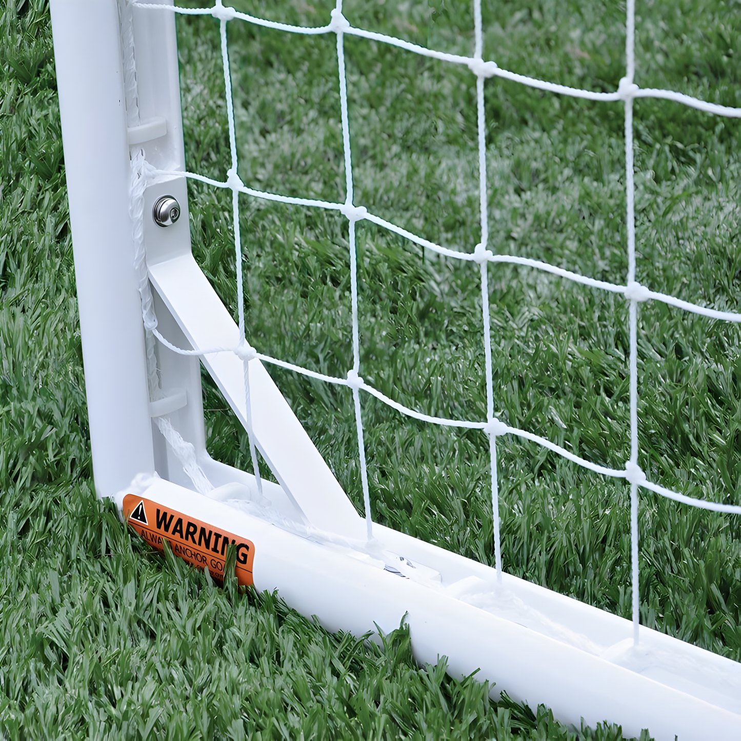 Jaypro Nova Club Round Soccer Goals (4-1/2'H x 9'W) | Youth Aluminum Soccer Goal with Safe Rounded Frame (RCG-9S)