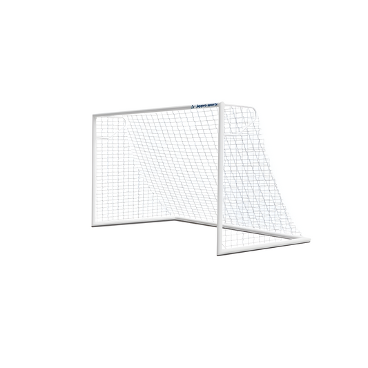 Jaypro Nova Club Round Soccer Goals (6-1/2'H x 12'W) | Durable Aluminum Goals for Youth & Club Play (RCG-12S)