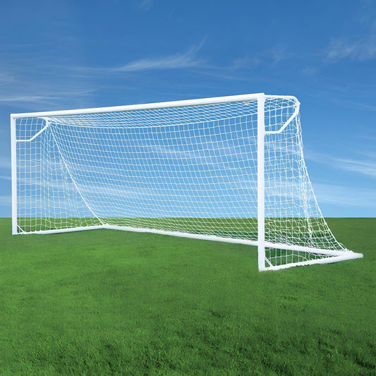 Jaypro Nova Club Round Soccer Goals – 24′ Pair | Portable, Durable Soccer Goal Set for Clubs & Recreational Fields (RCG-24S)
