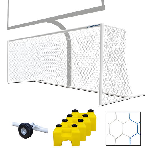 Jaypro Nova Premier Adjustable Soccer Goal Package | Full‑Size, Multi‑Height Dual‑Goal Set (SGP‑600AXPKG)