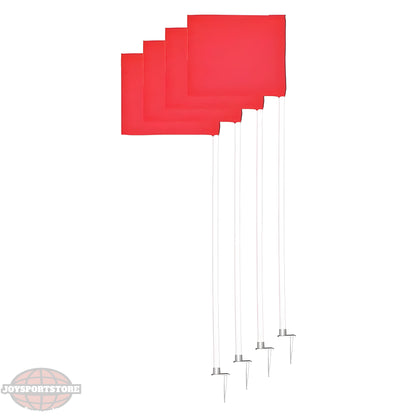 Jaypro Official Size Corner Flags – Set of 4 | Flexible, Weather-Resistant Markers for Soccer Field Boundaries - JoySportStore