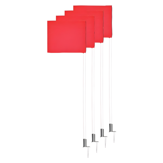 Jaypro Official Size Corner Flags – Set of 4 | Flexible, Weather-Resistant Markers for Soccer Field Boundaries