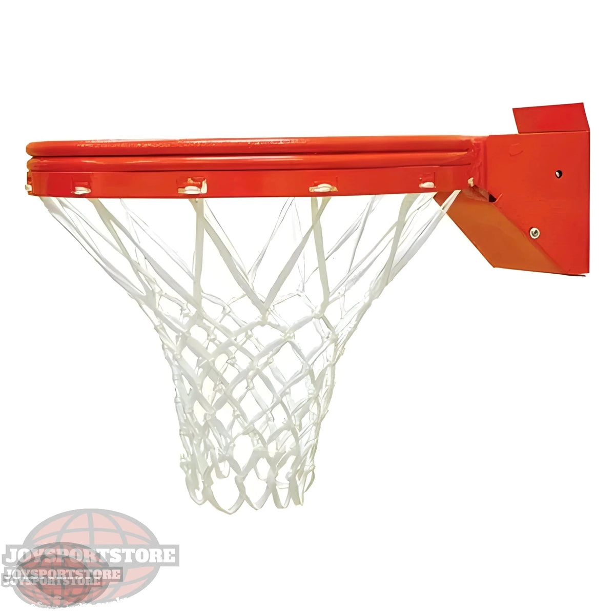 Jaypro orange metal basketball hoop rim with white net for outdoor basketball hoop use
