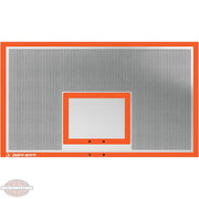 Jaypro sports outdoor basketball hoop backboard with orange frame and target square for versatile play