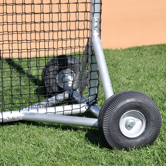 Jaypro Pitcher's L-Screen – Big League Series (8' x 8') | Heavy-Duty Protective Screen for Baseball & Softball Practice – BLPS-84